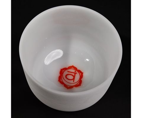 Symbole du chakra Bocal de chant en cristal pour la méditation