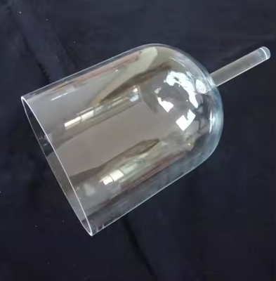 BOLS EN CRISTAL CLAIR AVEC POIGNÉE DE 6 POUCES ET SACS DE TRANSPORT