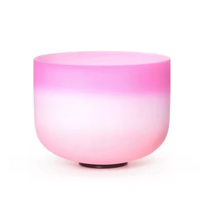 Bol chantant en cristal de quartz arc-en-ciel à gradient de lumière 8-14 pour la guérison sonore