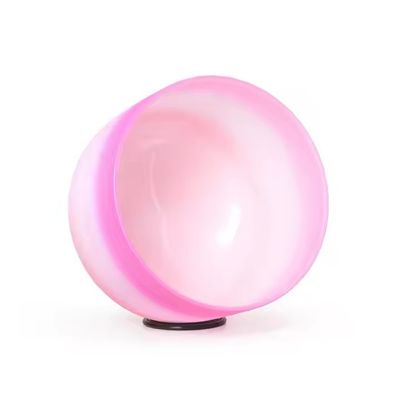 Bol chantant en cristal de quartz arc-en-ciel à gradient de lumière 8-14 pour la guérison sonore