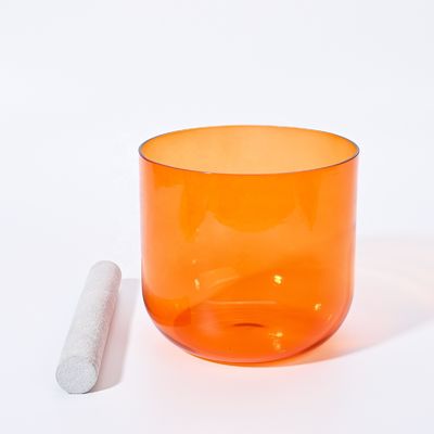 Bols chantants en quartz clair et quartz coloré pour la guérison sonore, avec joints toriques gratuits