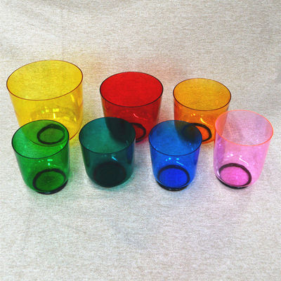Bols chantants en quartz clair et quartz coloré pour la guérison sonore, avec joints toriques gratuits