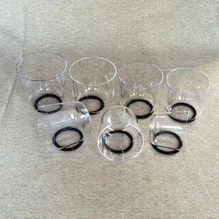 Des bols de chant de cristal clair de 6 à 10 pouces.