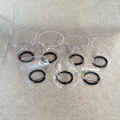 Des bols de chant de cristal clair de 6 à 10 pouces.