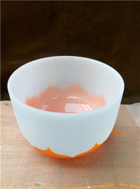 Ensemble de bols chantants en cristal de quartz Lotus Chakra Orange 440HZ de qualité supérieure Fabriqué en Chine