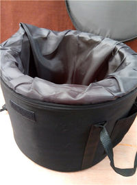 Housse de transport noire rembourrée 100% coton pour bols chantants en cristal de quartz Fabriqué en Chine Facile à transporter
