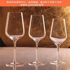 Des verres à vin en gros sans plomb en cristal rouge fabriqués en Chine