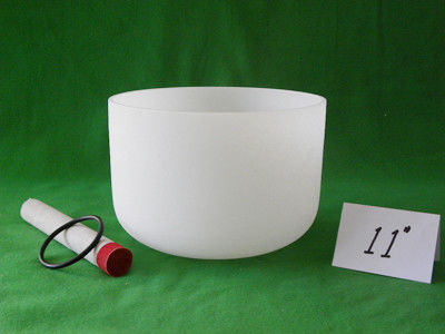 Des bols de chant au quartz glacé de 9-11'7 notes de musique