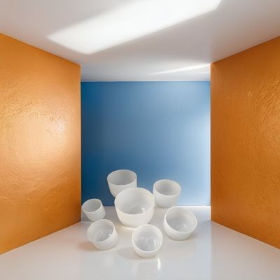 Cuve à chant en cristal de quartz pour la guérison 6-24 ′′