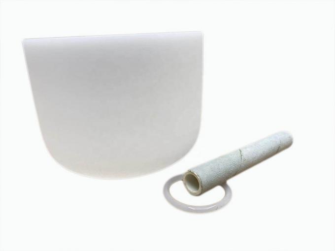 Fleur de Vie - Ensemble de Bols Chantants en Cristal de Quartz avec Maillet et Joints Toriques gratuits en quartz de haute pureté 9