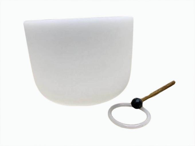 Fleur de Vie - Ensemble de Bols Chantants en Cristal de Quartz avec Maillet et Joints Toriques gratuits en quartz de haute pureté 8